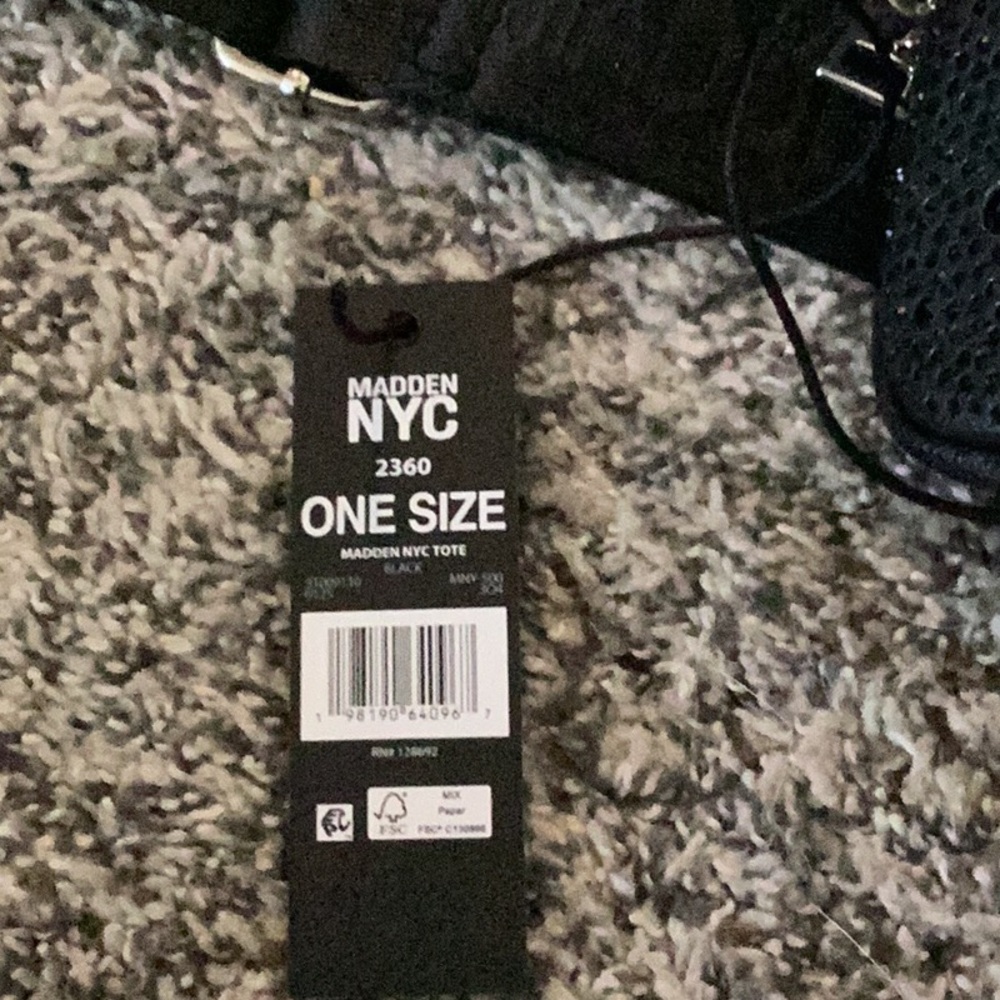 Madden NYC Black Handbag with Strap - Picture 7 of 8
